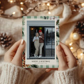 ボタニッモダンクグリーンプライド写真クリスマスカード シーズンカード