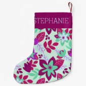 ボタニッモダンクフローラクリスマスホリデー スモールクリスマスストッキング (裏面)