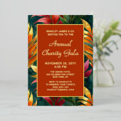 ボタニッモダンクフローラチャリティーイベントガラパーティー 箔招待状 (立ち正面)