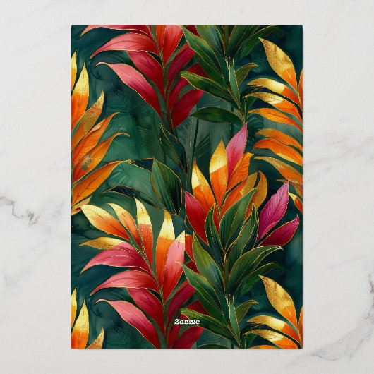 ボタニッモダンクフローラチャリティーイベントガラパーティー 箔招待状 (裏面)