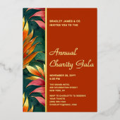 ボタニッモダンクフローラチャリティーイベントガラパーティー 箔招待状 (正面)