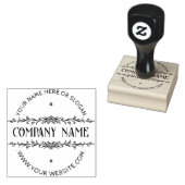 ボタニッモダンク枠|ビジネスパーソナライズされたロゴ ラバースタンプ (押印)