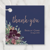 ボタニッモダンク海軍バラ金ゴールド結婚ズ・サンキュー フェイバータグ (正面)