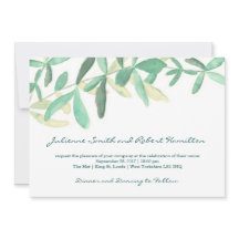 ボタニッモダンク緑化結婚式招待状