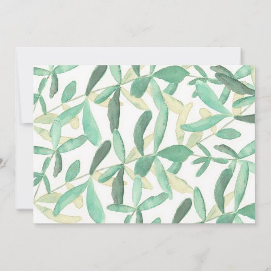 ボタニッモダンク緑化結婚式招待状 招待状 (裏面)