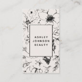 ボタニッモダンク赤面とブラックバーティカル 名刺 (正面)