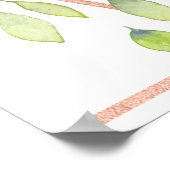 ボタニッモダンク銅外観の結婚ウェルカムサイン ポスター (角)