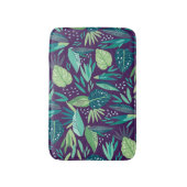 ボタニッモダンク・グリーン・リーフ・シームレスパターン バスマット (正面縦)