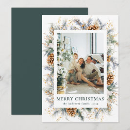 ボタニッモダンク・ダークフォレスト・グリーン・メリークリスマス シーズンカード