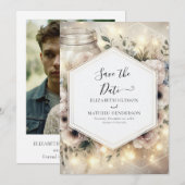 ボタニッモダンク・メイソン結婚・ジャー セーブザデート (正面/裏面)