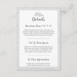 ボタニッモダンク・リーフ・シルバー・詳細/アクセス情報 エンクロージャーカード