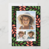 ボタニッモダンルコーラルブラックグリーン – 3写真 シーズンカード (正面)