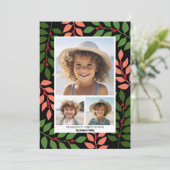 ボタニッモダンルコーラルブラックグリーン – 3写真 シーズンカード (スタンド正面)