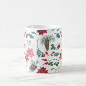 ボタニッ伝統的ク・クリスマス（白） コーヒーマグカップ (中央)