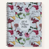 ボタニッ最高のクママエバーブルーハミングバードガーデン ノートブック (正面)