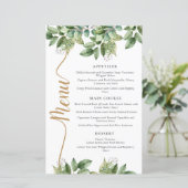 ボタニッ素朴クの緑と金ゴールドの結婚葉のメニュー (スタンド正面)