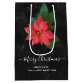 ボタニッ素朴クの黒板メリークリスマス ミディアムペーパーバッグ (裏面)