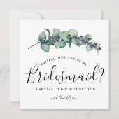 ボタニッ素朴クは私の花嫁のカードになる 招待状 (正面)