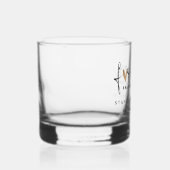 ボタニッ素朴クグリーンと金ゴールドの結婚葉 ウイスキーグラス (右)