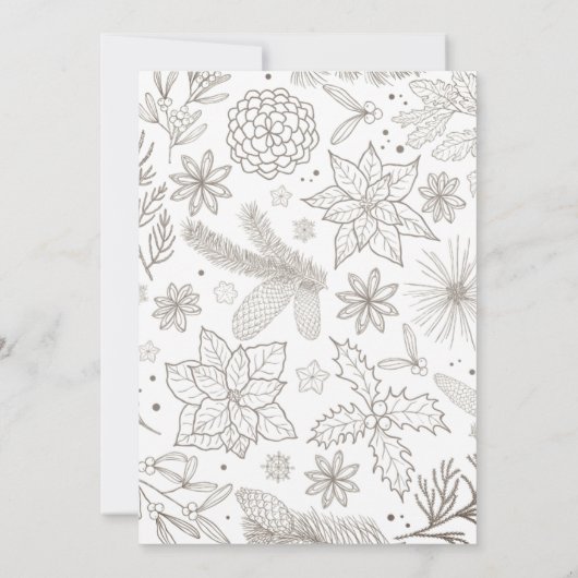 ボタニッ素朴クサークル写真メリークリスマスカード (裏面)