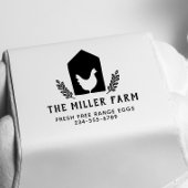 ボタニッ素朴クチキンロゴファミリーファームエッグ セルフインキングスタンプ