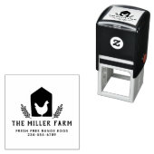 ボタニッ素朴クチキンロゴファミリーファームエッグ セルフインキングスタンプ (インサイチュ)