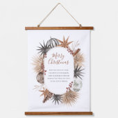 ボタニッ素朴クパーソナライズされた・クリスマス・タペストリー 吊り下げ型タペストリー (正面)