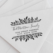 ボタニッ素朴クファミリー名差出人住所 ラバースタンプ