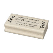 ボタニッ素朴ク対結婚差出人住所 ラバースタンプ (スタンプ)