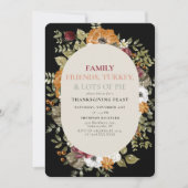 ボタニッ素朴ク感謝祭ディナー饗宴パーティー 招待状 (正面)