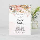 ボタニッ素朴ク牡丹バタフライウェディングシャワー 招待状 (スタンド正面)