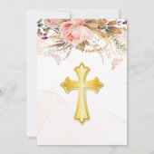 ボタニッ素朴ク牡丹バタフライ確認 招待状 (裏面)