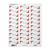 ボタニッ素朴ク秋秋の結婚式 ラベル (フルシート)