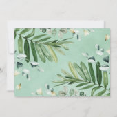 ボタニッ素朴ク緑化ブライダルシャワー サンキューカード (裏面)