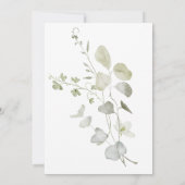 ボタニッ素朴ク緑化ブライダルシャワー 招待状 (裏面)