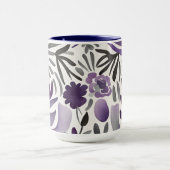 ボタニッ素朴ク要素水彩画 マグカップ (中央)