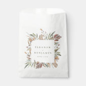 ボタニッ素朴ク・アース・トーン結婚ズ・ネームカスタム フェイバーバッグ (正面)