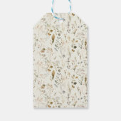 ボタニッ素朴ク・ワイルドフラワークリスマス ギフトタグ (裏面)