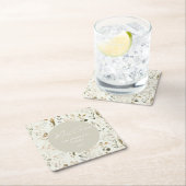 ボタニッ素朴ク・ワイルドフラワークリスマス スクエアペーパーコースター (インサイチュ)