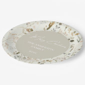 ボタニッ素朴ク・ワイルドフラワークリスマス ペーパープレート (アングル)