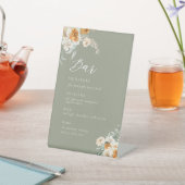 ボタニッ結婚クのバーの署名ドリンクの看板 台座サイン (インサイチュ)