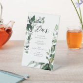 ボタニッ結婚クのバーの署名ドリンクの看板 台座サイン (インサイチュ)