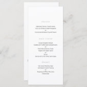 ボタニッ結婚クのメニュミニマル結婚ー メニュー (正面/裏面)