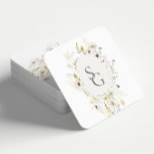 ボタニッ結婚クススクエア紙コースター スクエアペーパーコースター