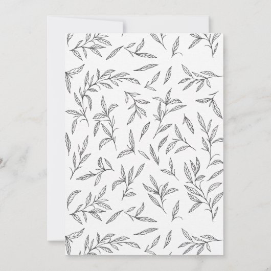 ボタニッ結婚クス 招待状 (裏面)