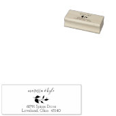 ボタニッ結婚ク差出人住所スタンプ ラバースタンプ (押印)