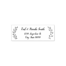 ボタニッ縁どクスクリプト差出人住所 セルフインキングスタンプ