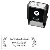 ボタニッ縁どクスクリプト差出人住所 セルフインキングスタンプ (インサイチュ)