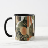 ボタニッ自然ク – パーソナライズされた抽象芸術自然 マグカップ (左)