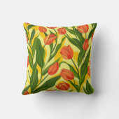 ボタニッ葉クモダンフローラ春パターン クッション (裏面)